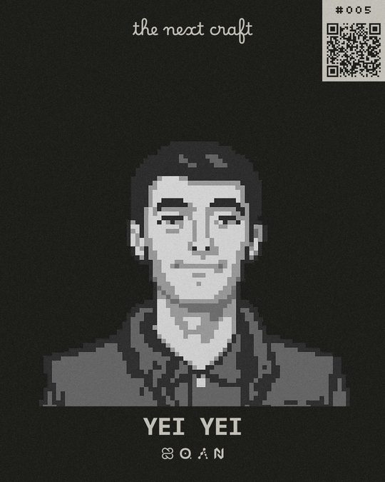 Badge de participante de yei yei
