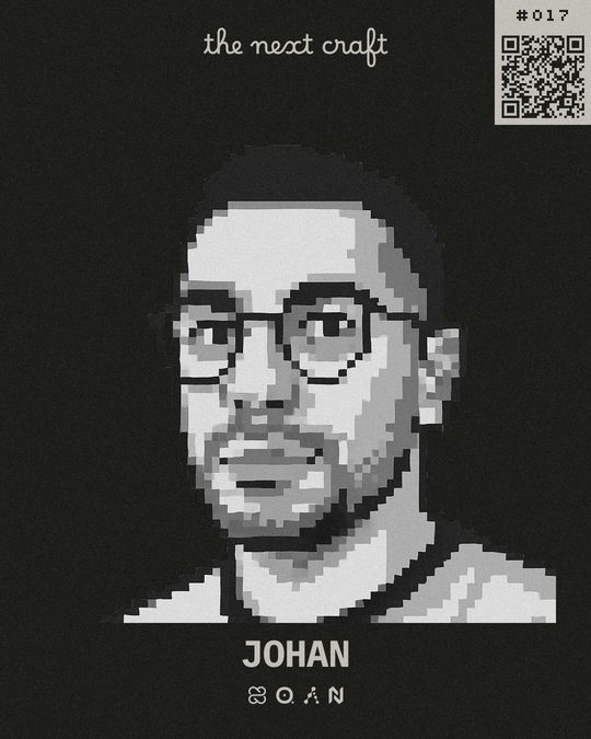 Badge de participante de Johan