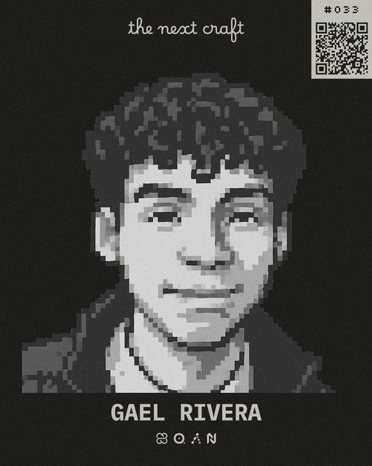 Badge de participante de Gael Rivera