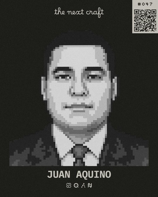Badge de participante de Juan Aquino