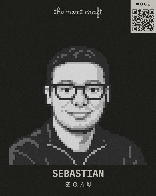 Badge de participante de Sebastian