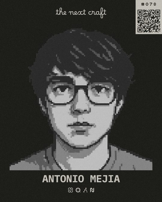 Badge de participante de Antonio Mejia