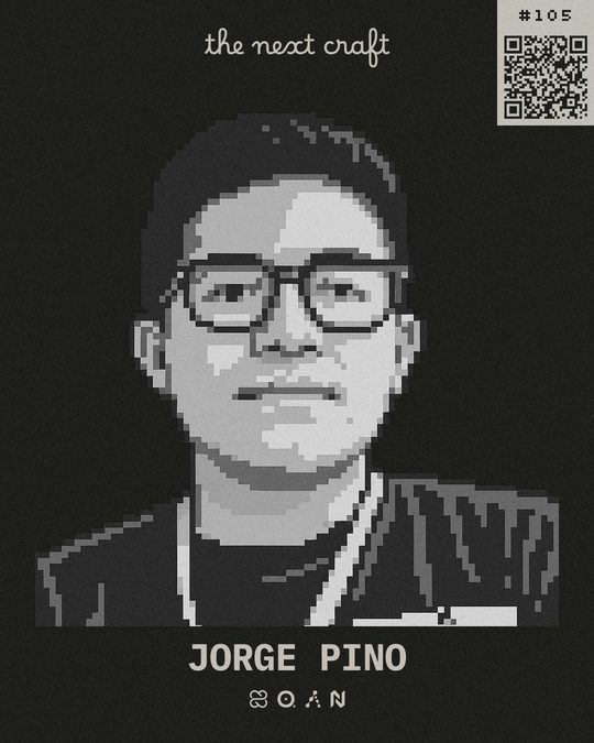 Badge de participante de Jorge Pino