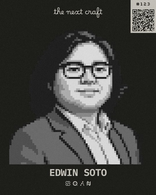 Badge de participante de Edwin Soto