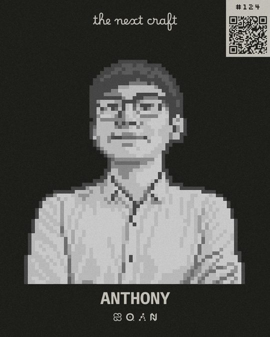 Badge de participante de Anthony