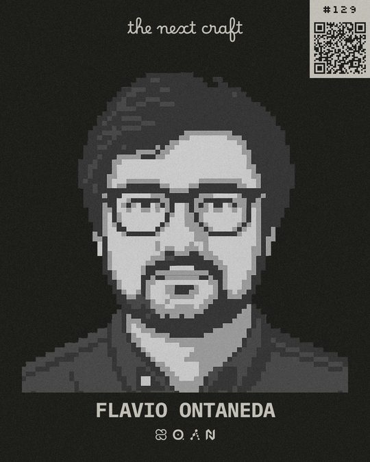 Badge de participante de Flavio Ontaneda