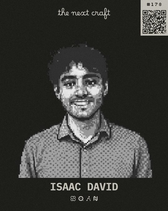 Isaac David's participant badge